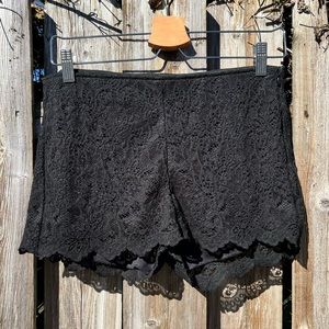 Zara knit lace shorts